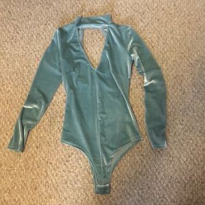 Never been worn, valor, blue bodysuit